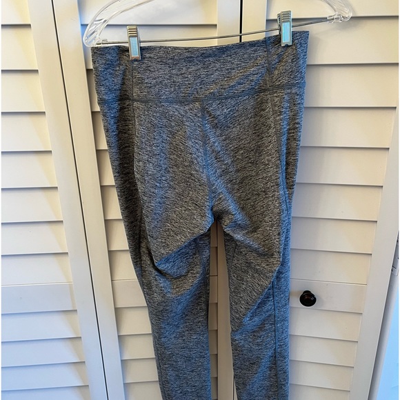 Nike Dri Fit Women's Wide Elastic Waist Band gray Leggings Activewear M - Picture 2 of 7